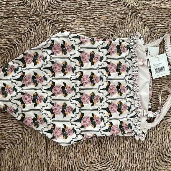 Agua Bendita Limon Peonia Aurora embroidered swimsuit - Picture 9 of 10